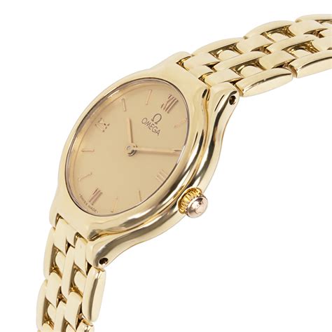 gold omega women's watch|omega gold watch price.